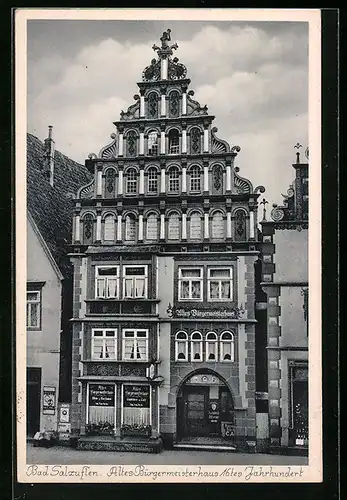 AK Bad Salzuflen, altes Bürgermeisterhaus aus dem 16. Jahrhundert