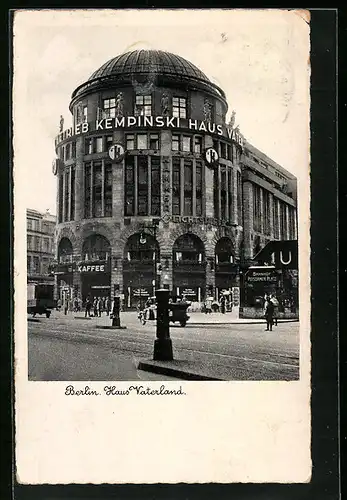 AK Berlin-Tiergarten, Haus Vaterland