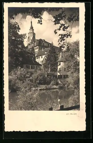AK Tübingen, Stiftskirche und Hölderlinturm