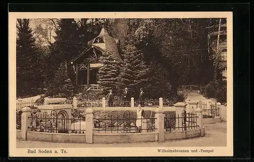 AK Bad Soden a. Ts., Wilhelmsbrunnen umd -Tempel