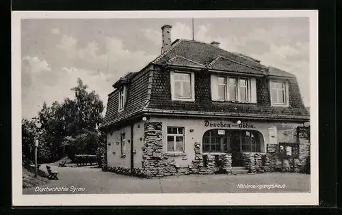 AK Syrau im Vogtland, Höhleneingangshaus in die Drachenhöhle