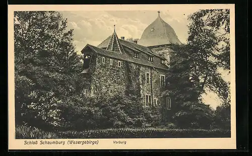 AK Schaumburg (Wesergebirge), Vorburg vom Schloss