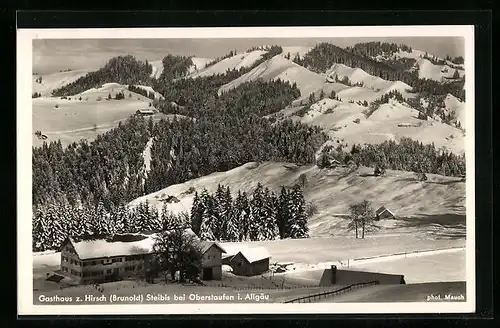 AK Steibis bei Oberstaufen im Allgäu, Gasthaus Zum Hirsch (Brunold)