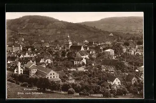 AK Künzelsau, Blick vom Zollstock