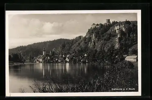 AK Kallmünz a. d. Naab, Ortsansicht am Fluss