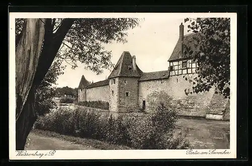 AK Weissenburg i. B., Partie am Seeweiher