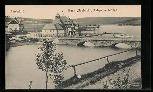 AK Paulsdorf, Haus Seeblick, Talsperre Malter