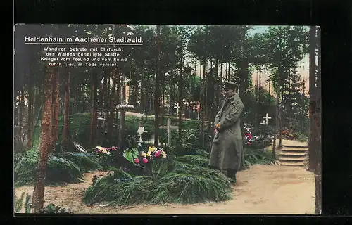 AK Aachen, Heldenhain im Aachener Stadtwald