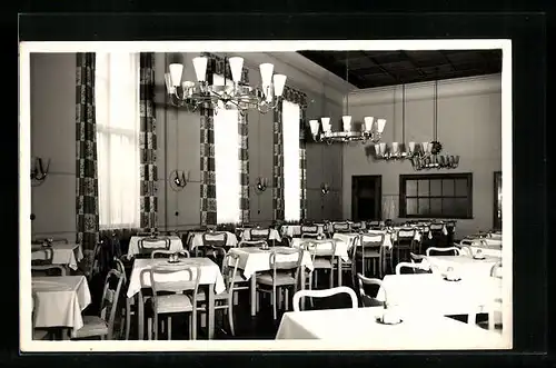 AK Berga /Elster, Nachtsanatorium-Speisesaal
