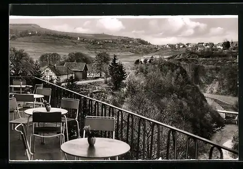 AK Dedenborn / Eifel, Triumpf-Ferienheim, Blick von der Terrasse