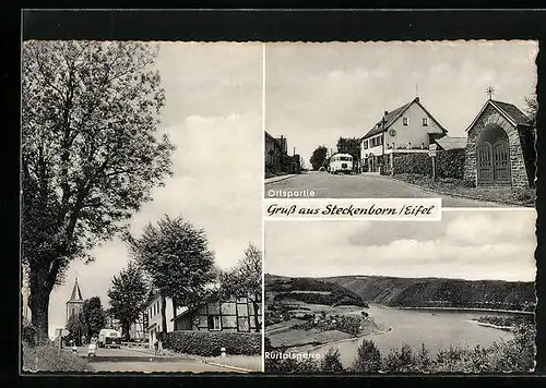 AK Steckenborn / Eifel, Ortsansichten, Rurtalsperre
