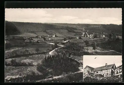 AK Widdau / Eifel, Gasthaus Josef Küpper, Gesamtansicht