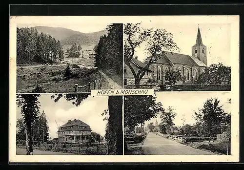AK Höfen / Eifel, Kirche, Gebäudeansicht, Ortsansichten