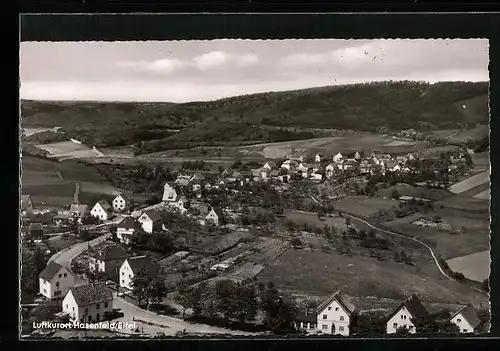 AK Hasenfeld / Eifel, Totale aus der Vogelschau