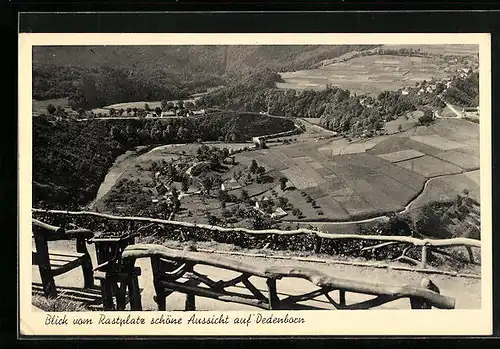 AK Dedenborn / Eifel, Blick vom Rastplatz Schöne Aussicht