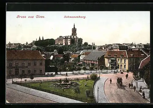 AK Cleve, Blick auf die Schwanenburg