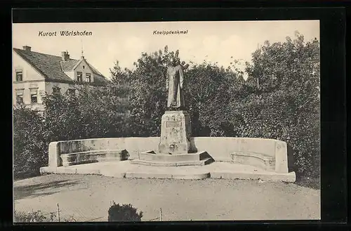 AK Bad Wörishofen, Kneippdenkmal