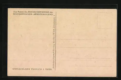 AK Tännich in Thür., Gutsschloss