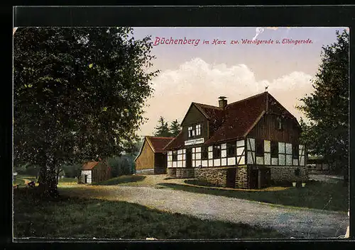 AK Elbingerode im Harz, Gasthaus Büchenberg