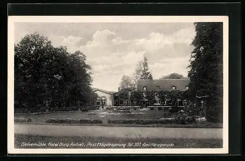 AK Mägdesprung, Selkemühle-Hotel Burg Anhalt