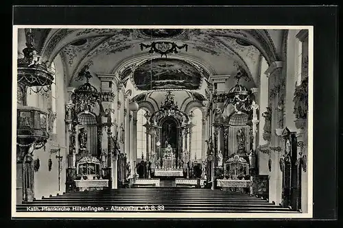 AK Hiltenfingen, Altarweihe in der Kath. Pfarrkirche