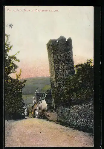 AK Dausenau a. d. Lahn, Der schiefe Turm