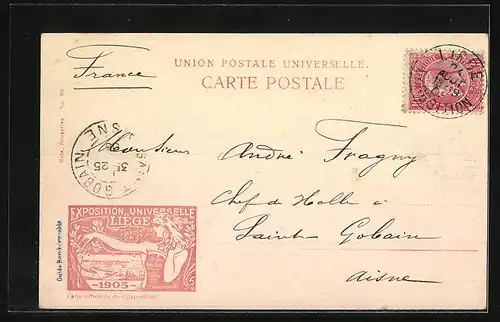 AK Liège, Exposition universelle 1905, Serbie Art ancien