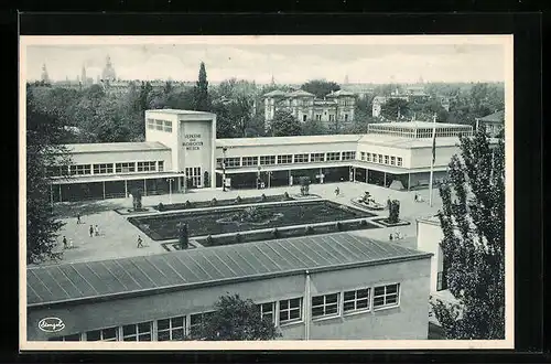 AK Dresden, Jahresschau Deutscher Arbeit-Teilgelände Brunnenplatz