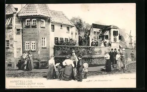 AK Düsseldorf, Ausstellung 1904, Partie aus Alt-Düsseldorf