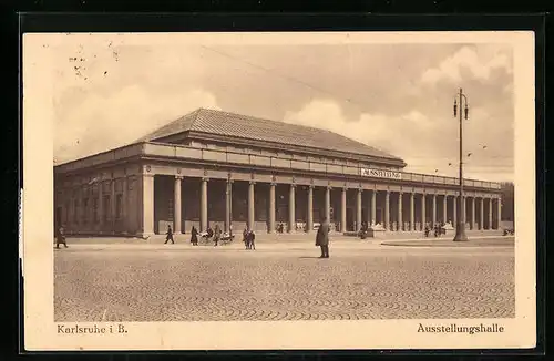 AK Karlsruhe i. B., Ausstellungshalle