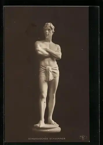 AK Plastik Schwedischer Schwimmer