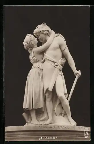 AK Plastik Abschied von Erdmann Encke