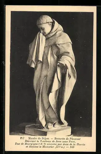 AK Musèe de Dijon, Statuette de Pleurant