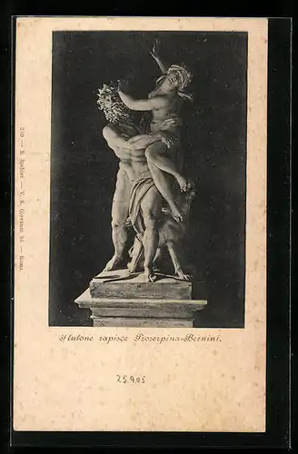 AK Plutone rapisce Proserpina-Bernini