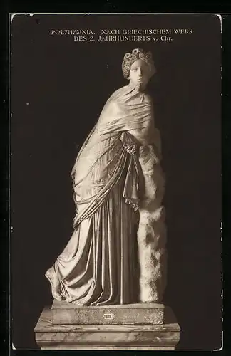 AK Skulptur Polyhymnia nach griechischem Werk des 2. Jahrhunderts v. Chr.