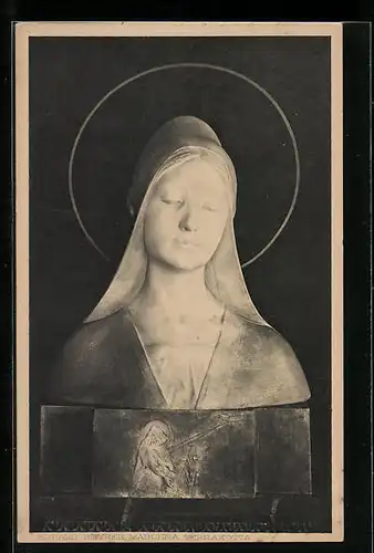 AK Plastik Madonna Terrakotta von Eduard Beyrer
