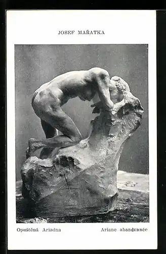 AK Kunstwerk Opustenà Ariadne von Josef Maratka