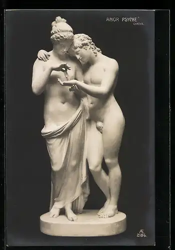 AK Plastik Amor Psyche von Canova