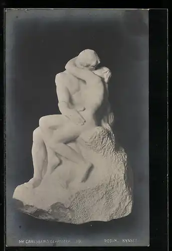 AK Plastik Kysset von Rodin, Ny Carlsberg Glyptothek