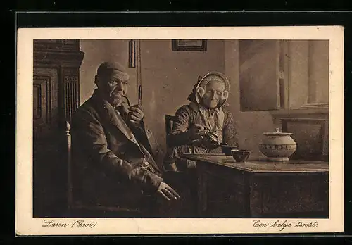 AK Laren (Gooi), Een bakje troost, altes niederländisches Paar