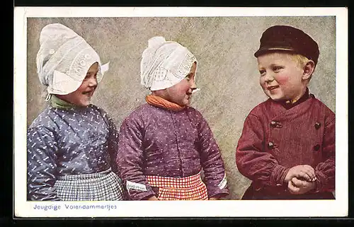 AK Jeugdige Volendammertjes, niederländische Kinder