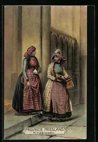 AK Provincie Friesland, Hindelopen, niederländische Frauen