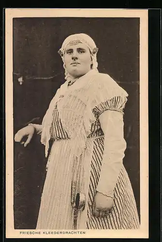 AK Friesche Kleederdrachten, niederländische Frau