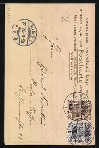 Präge-AK Niederländisches Kind mit Pfeife