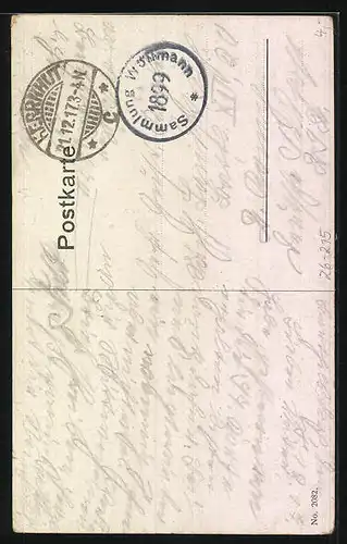 Künstler-AK M. Müller jun.: Rehe an einer Futterkrippe