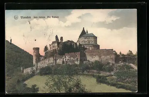 AK Vianden, les Ruines