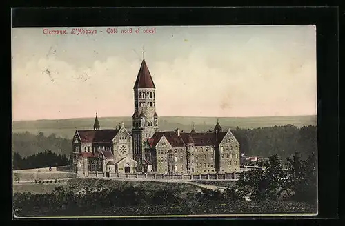 AK Clervaux, l'Abbaye, Coté nord et ouest