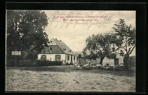 AK Assmannshausen a. Rh., Forsthaus Kammerforst