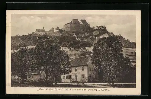 AK Otsberg i. Odenwald, Gasthaus und Pension Zum Weiler Zipfen mit Otsberg