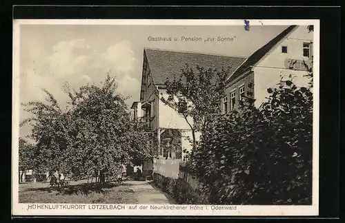 AK Lützelbach i. Odenw., Gasthaus und Pension Zur Sonne